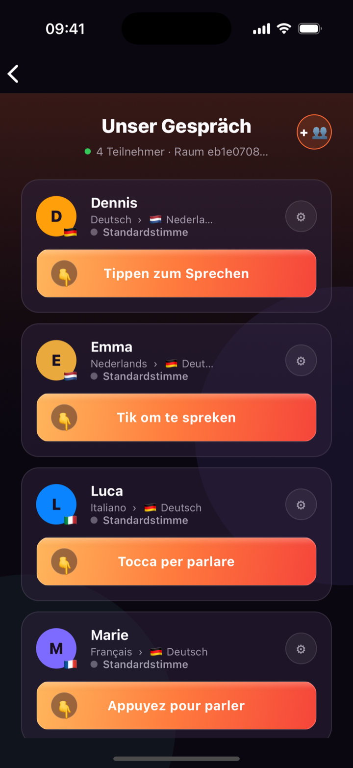 Live übersetzt — talkm8